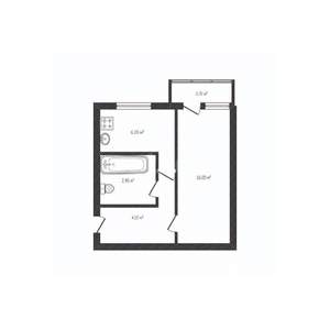 1-к квартира, вторичка, 29м2, 5/5 этаж