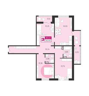 3-к квартира, вторичка, 90м2, 7/10 этаж