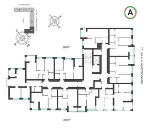 1-к квартира, вторичка, 39м2, 2/9 этаж