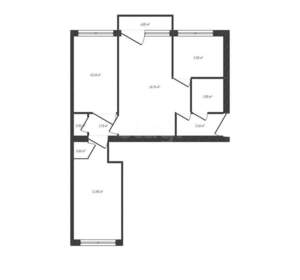 3-к квартира, вторичка, 56м2, 5/5 этаж