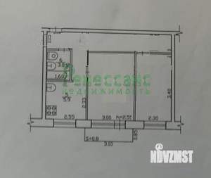 2-к квартира, вторичка, 44м2, 4/4 этаж