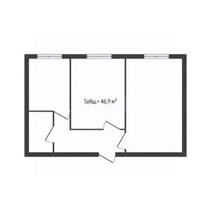 2-к квартира, вторичка, 47м2, 5/5 этаж