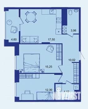 2-к квартира, вторичка, 68м2, 11/17 этаж