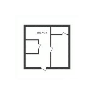 2-к квартира, вторичка, 42м2, 2/5 этаж