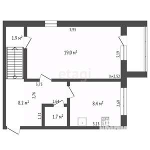 3-к квартира, вторичка, 84м2, 5/6 этаж