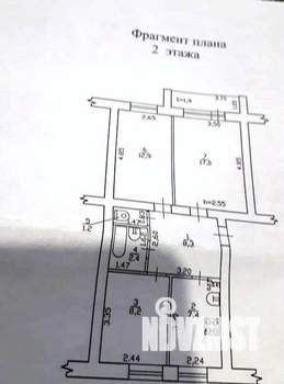 3-к квартира, вторичка, 60м2, 2/5 этаж