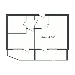 1-к квартира, вторичка, 34м2, 2/16 этаж