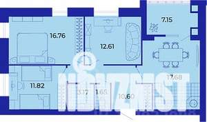 4-к квартира, сданный дом, 82м2, 9/9 этаж