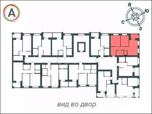 2-к квартира, вторичка, 60м2, 9/9 этаж