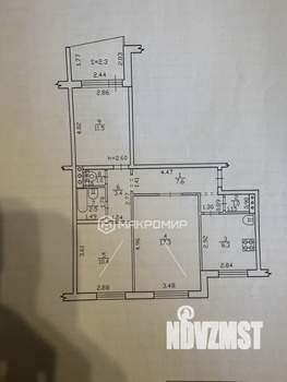 3-к квартира, вторичка, 63м2, 1/9 этаж