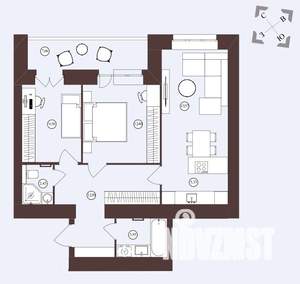 3-к квартира, сданный дом, 69м2, 14/16 этаж