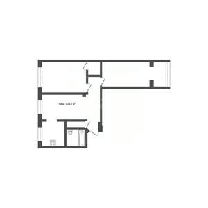 3-к квартира, вторичка, 60м2, 4/9 этаж