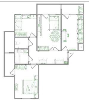 3-к квартира, вторичка, 76м2, 9/10 этаж