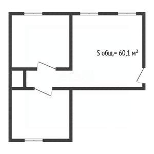 3-к квартира, вторичка, 60м2, 4/5 этаж