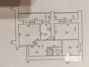 3-к квартира, вторичка, 62м2, 8/14 этаж