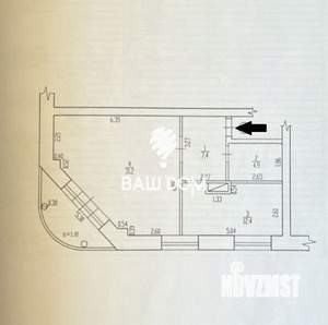 1-к квартира, вторичка, 58м2, 4/5 этаж
