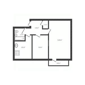 2-к квартира, вторичка, 41м2, 2/5 этаж