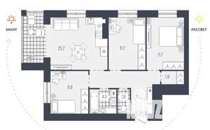 3-к квартира, вторичка, 77м2, 4/9 этаж