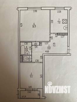 2-к квартира, вторичка, 50м2, 3/5 этаж