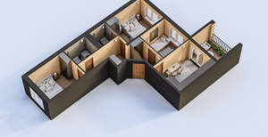 3-к квартира, вторичка, 76м2, 4/16 этаж