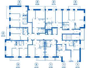 2-к квартира, вторичка, 54м2, 16/16 этаж