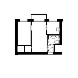 2-к квартира, вторичка, 43м2, 5/5 этаж