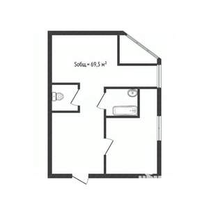 2-к квартира, вторичка, 70м2, 6/16 этаж