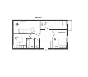 3-к квартира, вторичка, 69м2, 1/5 этаж