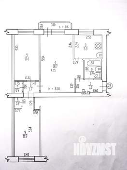 3-к квартира, вторичка, 56м2, 5/5 этаж