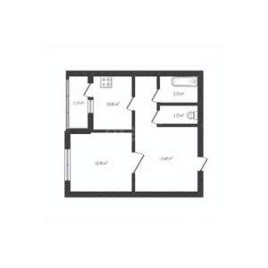 1-к квартира, вторичка, 48м2, 1/9 этаж