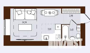 Студия квартира, вторичка, 26м2, 9/14 этаж