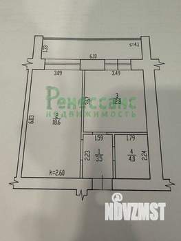 1-к квартира, вторичка, 43м2, 8/9 этаж