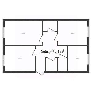 3-к квартира, вторичка, 61м2, 3/5 этаж
