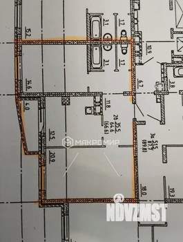 2-к квартира, вторичка, 65м2, 2/13 этаж