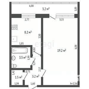 1-к квартира, вторичка, 36м2, 7/14 этаж