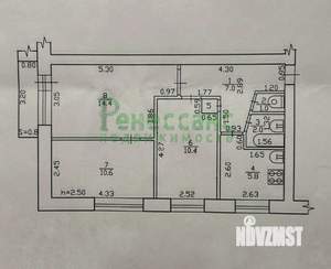 3-к квартира, вторичка, 52м2, 5/5 этаж