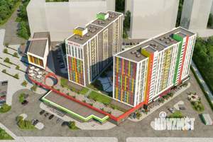 3-к квартира, строящийся дом, 77м2, 14/16 этаж