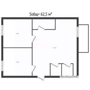 2-к квартира, вторичка, 63м2, 4/5 этаж