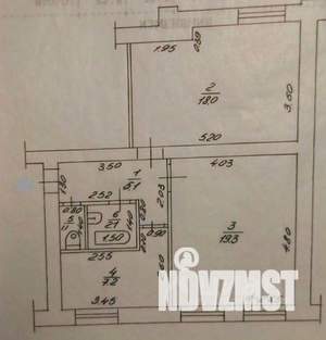 2-к квартира, вторичка, 52м2, 3/3 этаж