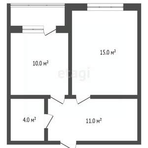 1-к квартира, вторичка, 40м2, 1/6 этаж
