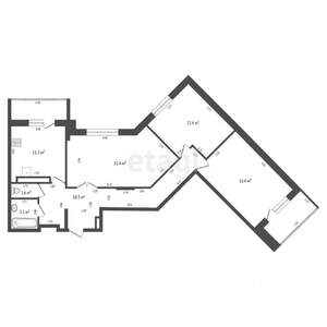 3-к квартира, вторичка, 86м2, 15/15 этаж