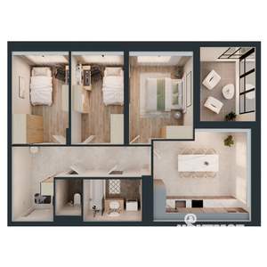 3-к квартира, вторичка, 65м2, 15/16 этаж