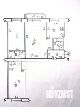 3-к квартира, вторичка, 56м2, 5/5 этаж