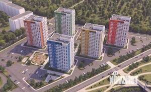 2-к квартира, строящийся дом, 40м2, 12/16 этаж