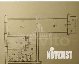 3-к квартира, вторичка, 58м2, 2/5 этаж