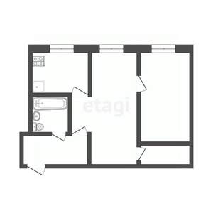 2-к квартира, вторичка, 40м2, 1/3 этаж
