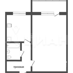 1-к квартира, вторичка, 21м2, -2/5 этаж