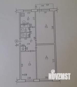 3-к квартира, вторичка, 64м2, 2/5 этаж
