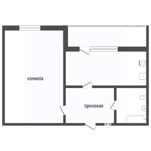 1-к квартира, вторичка, 40м2, 14/18 этаж