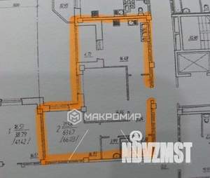 2-к квартира, вторичка, 65м2, 3/18 этаж